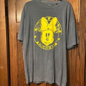 Disney michigan Short Sleeve Tee with Minnie  Mouse Graphic